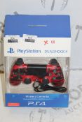 Boxed Sony PlayStation 4 Dual Shock Wireless PS4 Controller In Red Cameo RRP £60 (Pictures Are For