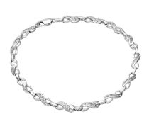 8" Sterling Silver And Diamond Bracelet RRP £355 (UBSD5048)