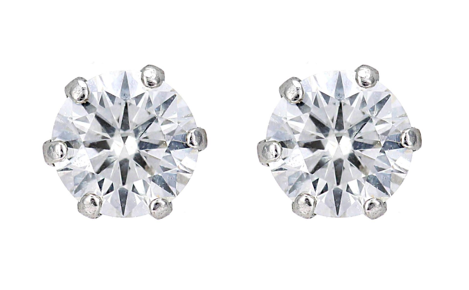 0.40CT Platinum Diamond Earrings RRP £972 (PT040)