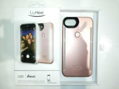 Brand new Lumee duo iPhone 7 rose gold light up phone cases