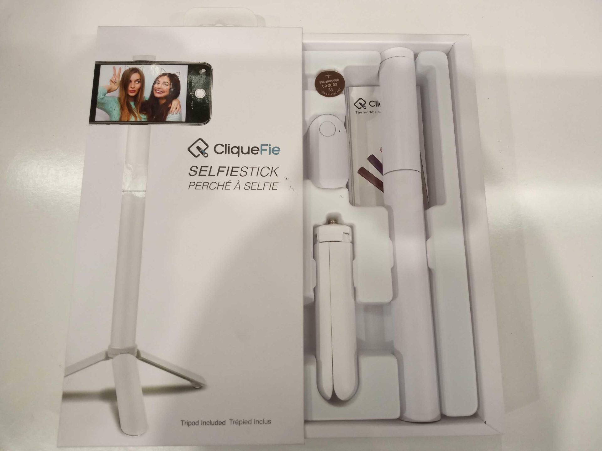 CliqueFie Selfie Sticks White - Image 2 of 2