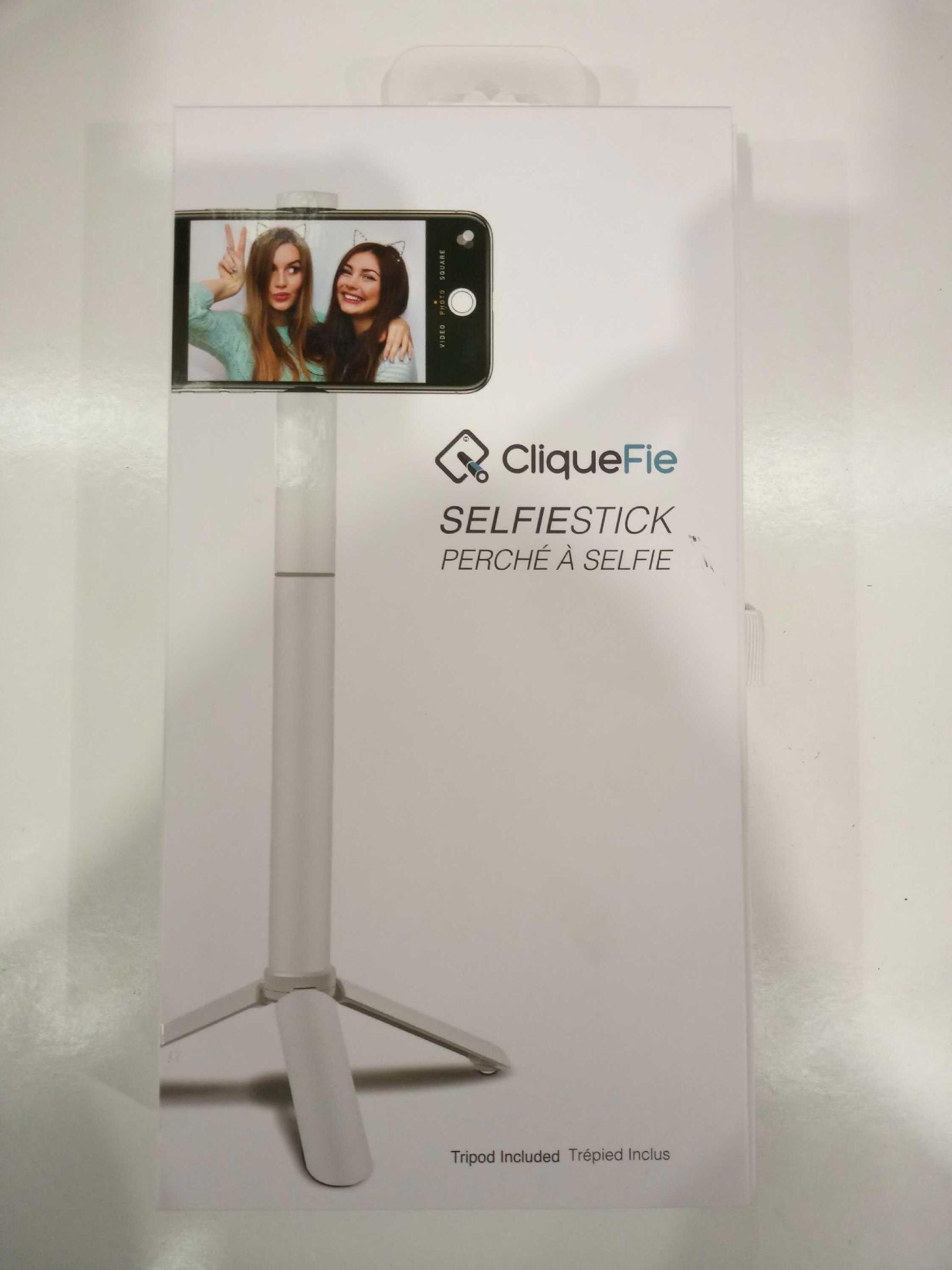 CliqueFie Selfie Sticks White
