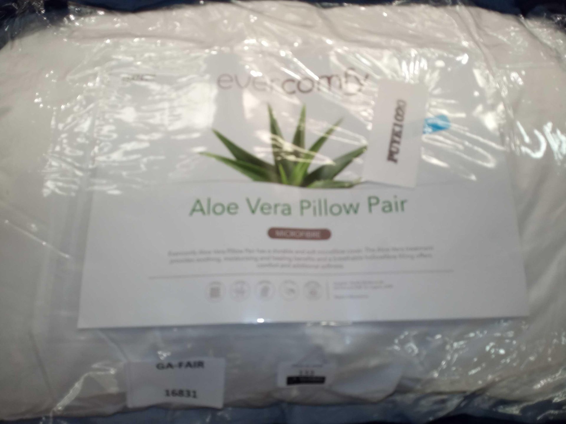 Pair Of Aloe vera pillows