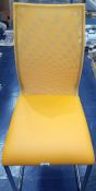 Unboxed orange designer dining chair