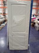 Solid White Wooden External Door