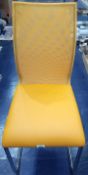 Unboxed orange designer dining chair
