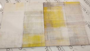 Yellow and grey designer wall art picture