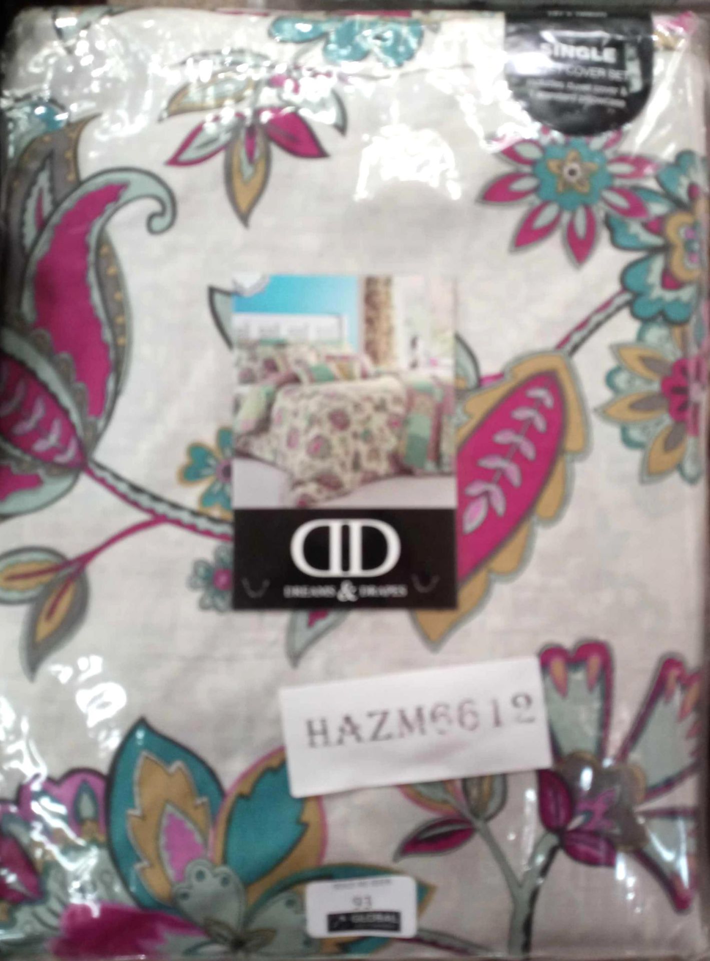 Dreams & drapes floral multi-coloured single duvet cover set