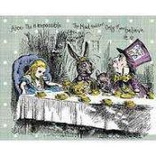 ohpopsi 300x240cm Alice in Wonderland tea party wallpaper