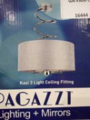 Pagazzi Kasi 3 light ceiling fitting