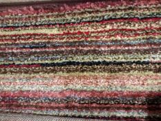 Multi-coloured comfort low pile rug