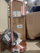 Boxed Caitlin copper table lamp