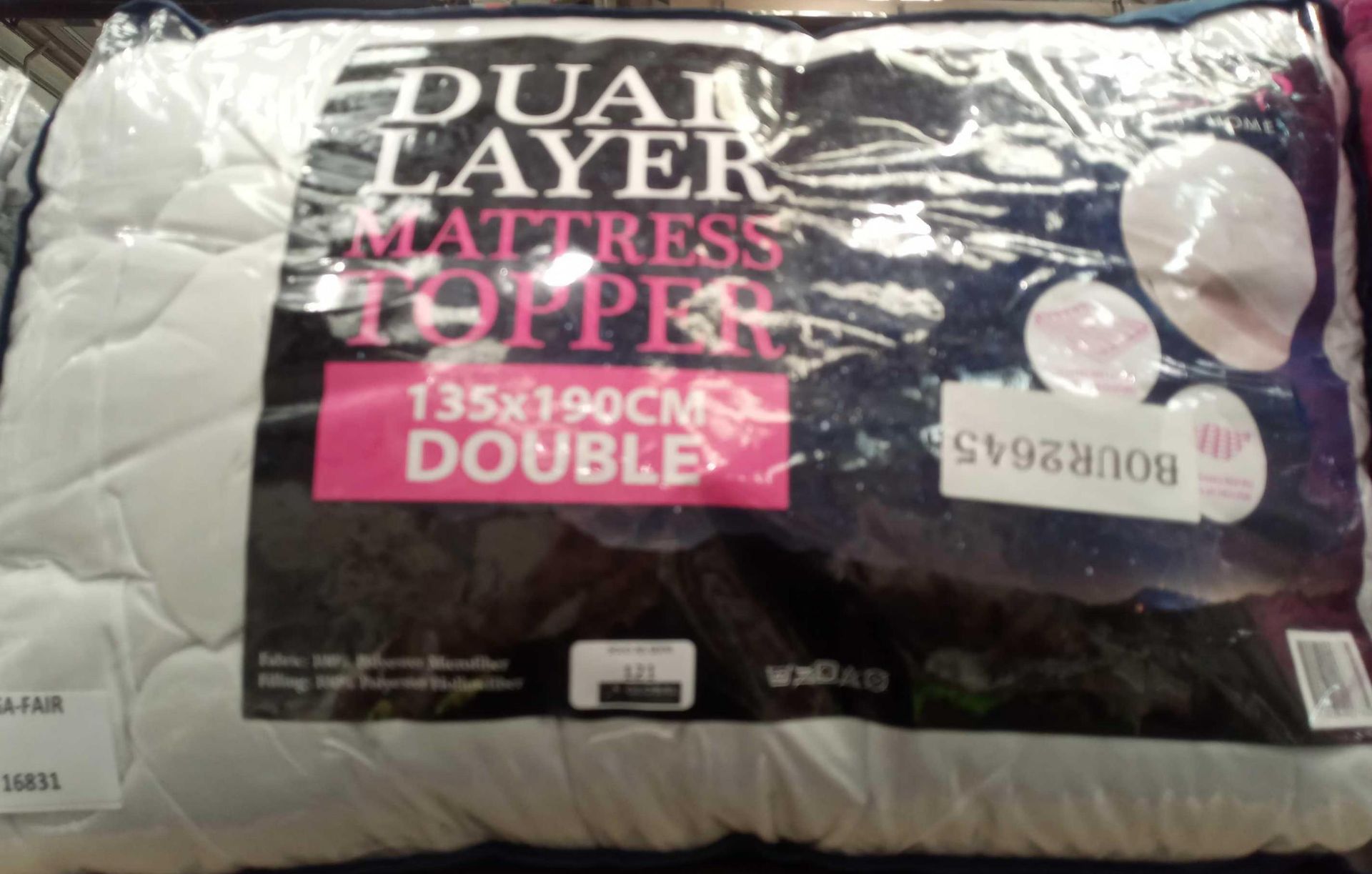 Dual layer mattress topper