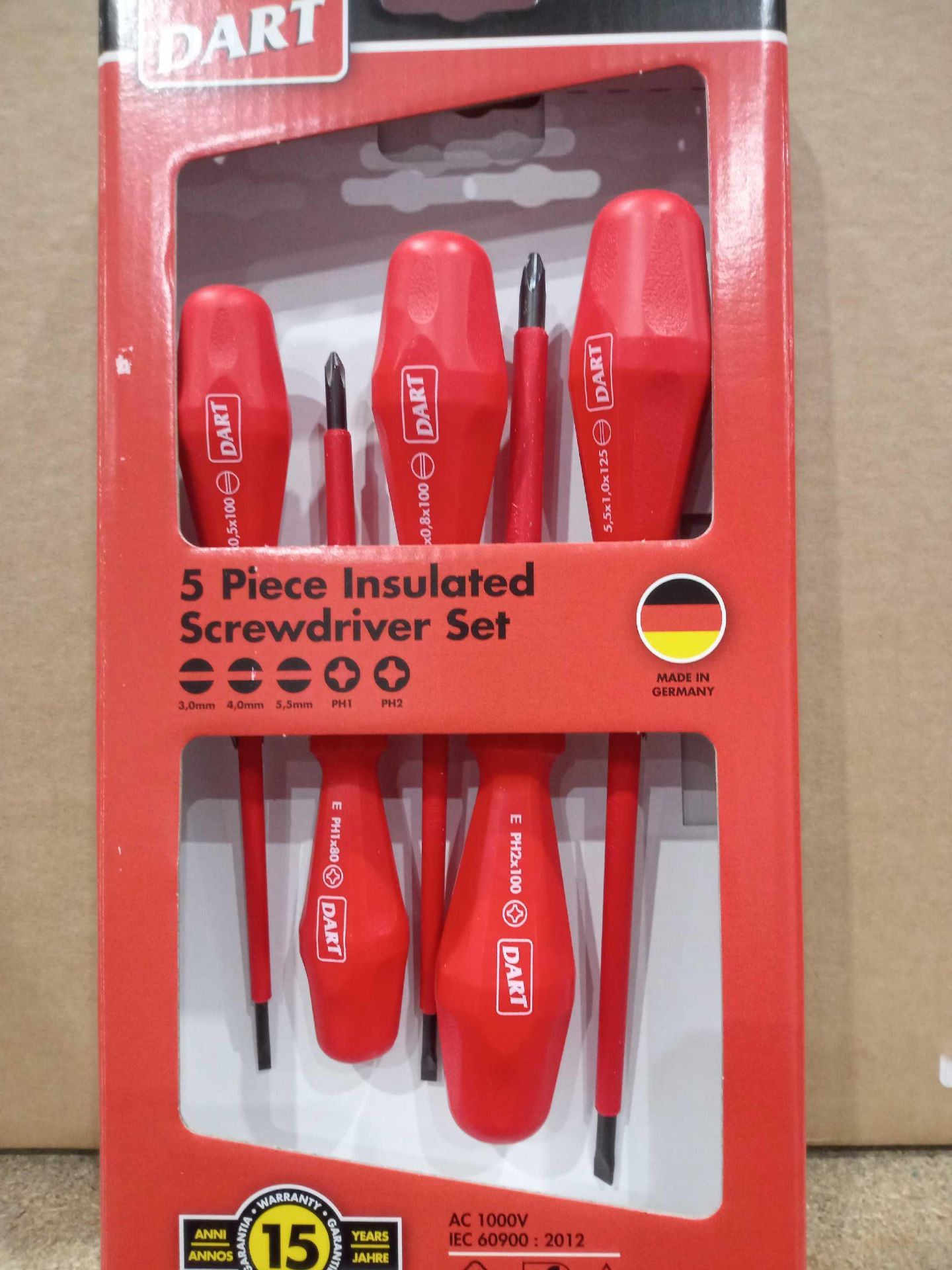 Lot To Contain 3 Boxed 5 Piece Insulated Screwdriver Sets