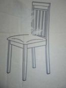 Boxed two piece white dining chairs