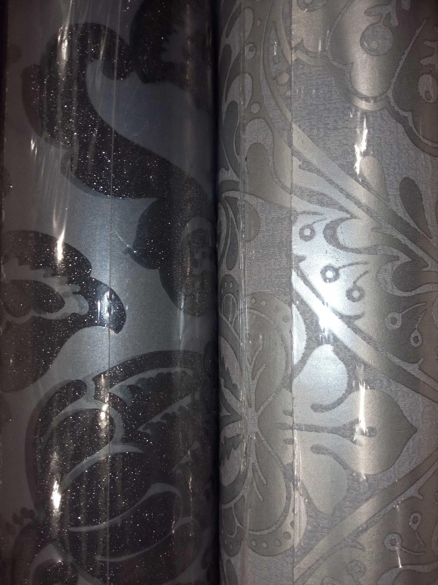 2 assorted rolls of arthouse wallpaper