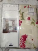 Lot to contain 2 floral Fusion eyelet curtains