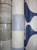 4 assorted rolls of wallpaper