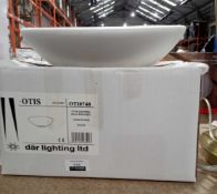 Boxed Otis ceramic white wall light