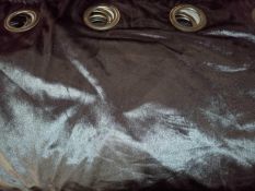 Unbagged Crushed velvet eyelet curtains