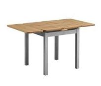 Boxed Carl Extendable Dining Table RRP £170 (19143) (Pictures Are For Illustration Purposes Only) (