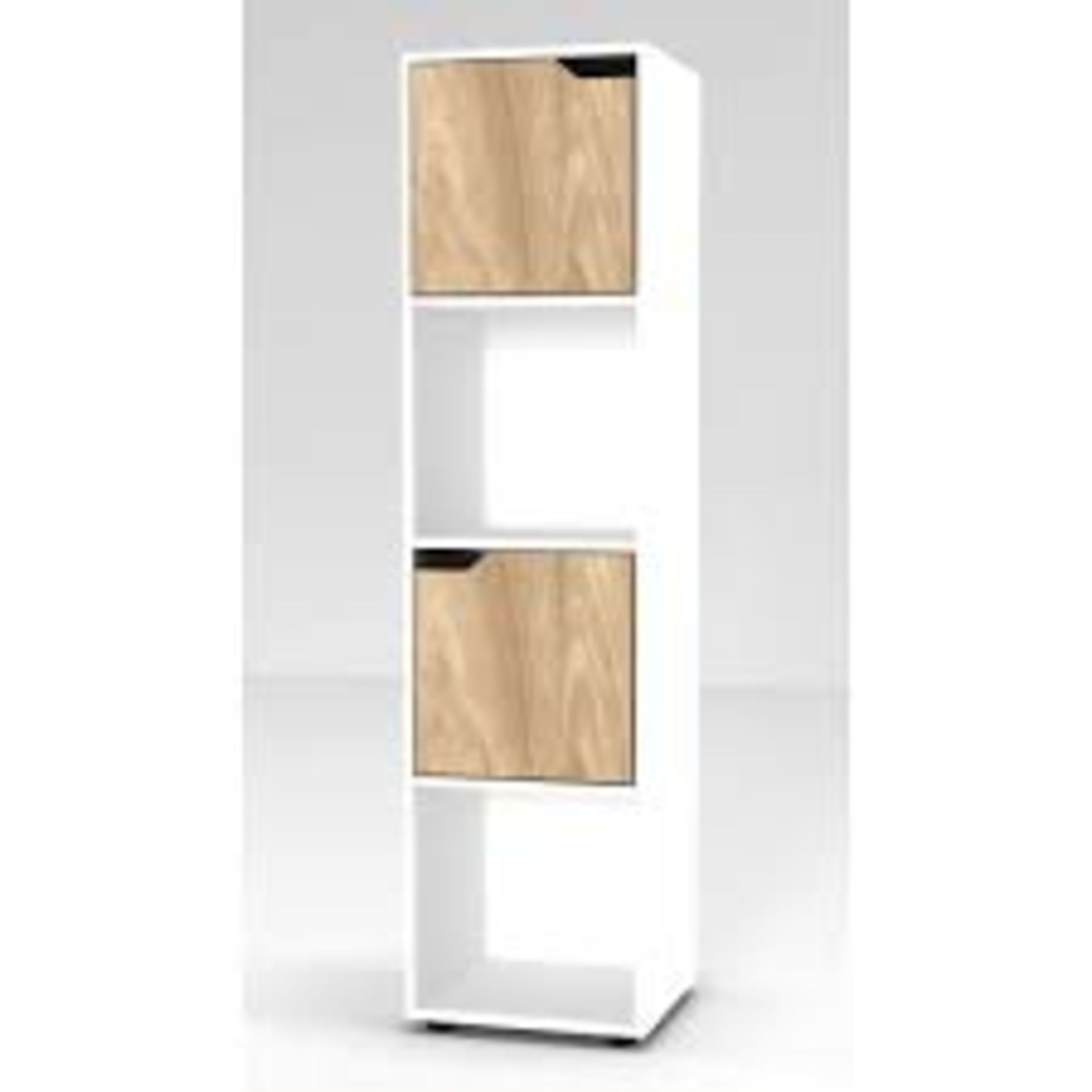 Boxed 17 Stories Kalyn White Oak Bookcase RRP £40 (18530) (Pictures Are For Illustration Purposes