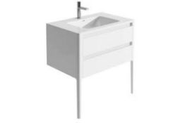 Boxed Stark 790MM French Grey Vanity Unit On Legs RRP £400 (Pictures Are For Illustration Purposes