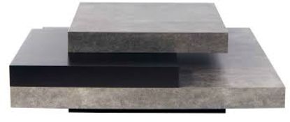 Boxed Tema Home Slate Black & Concrete Grey Coffee Table RRP £400 (1530) (Pictures Are For