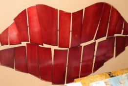 Red Lips Wall Decor