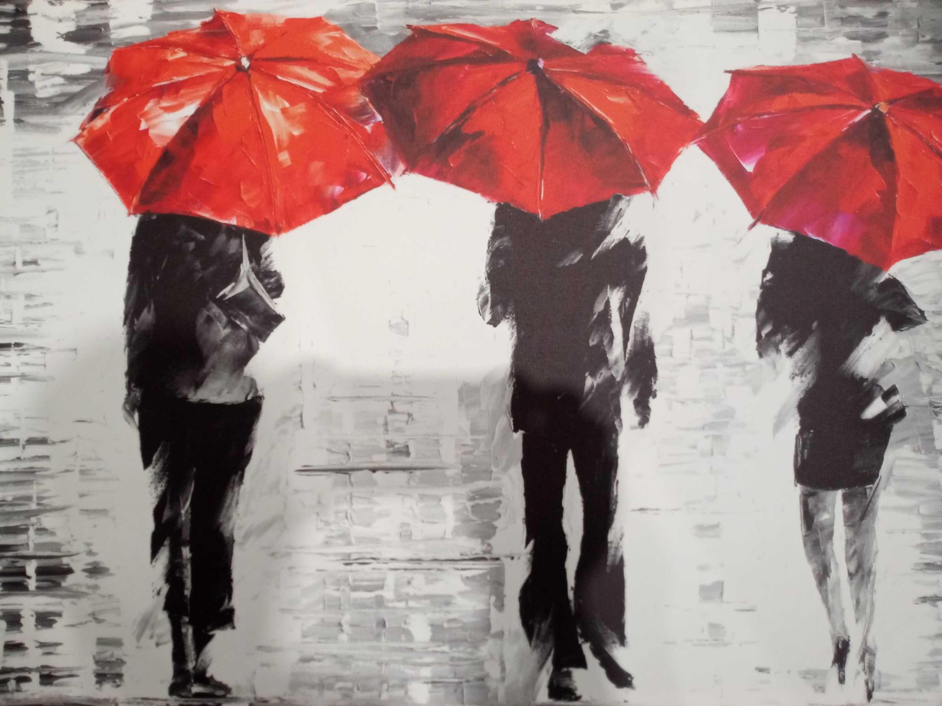 Leonid Afremov Umbrella Canvas
