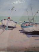 Two-Moored Boats Canvas