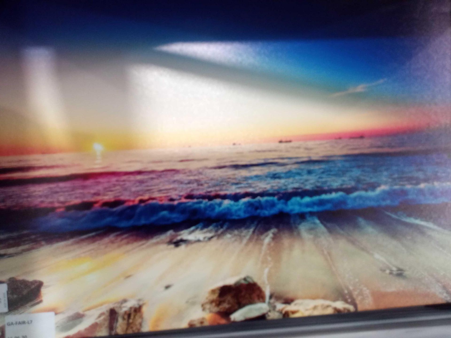 Sunset Over The Sea Canvas