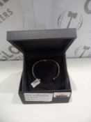A Boxed Classic Open Stainless Steel Bracelet