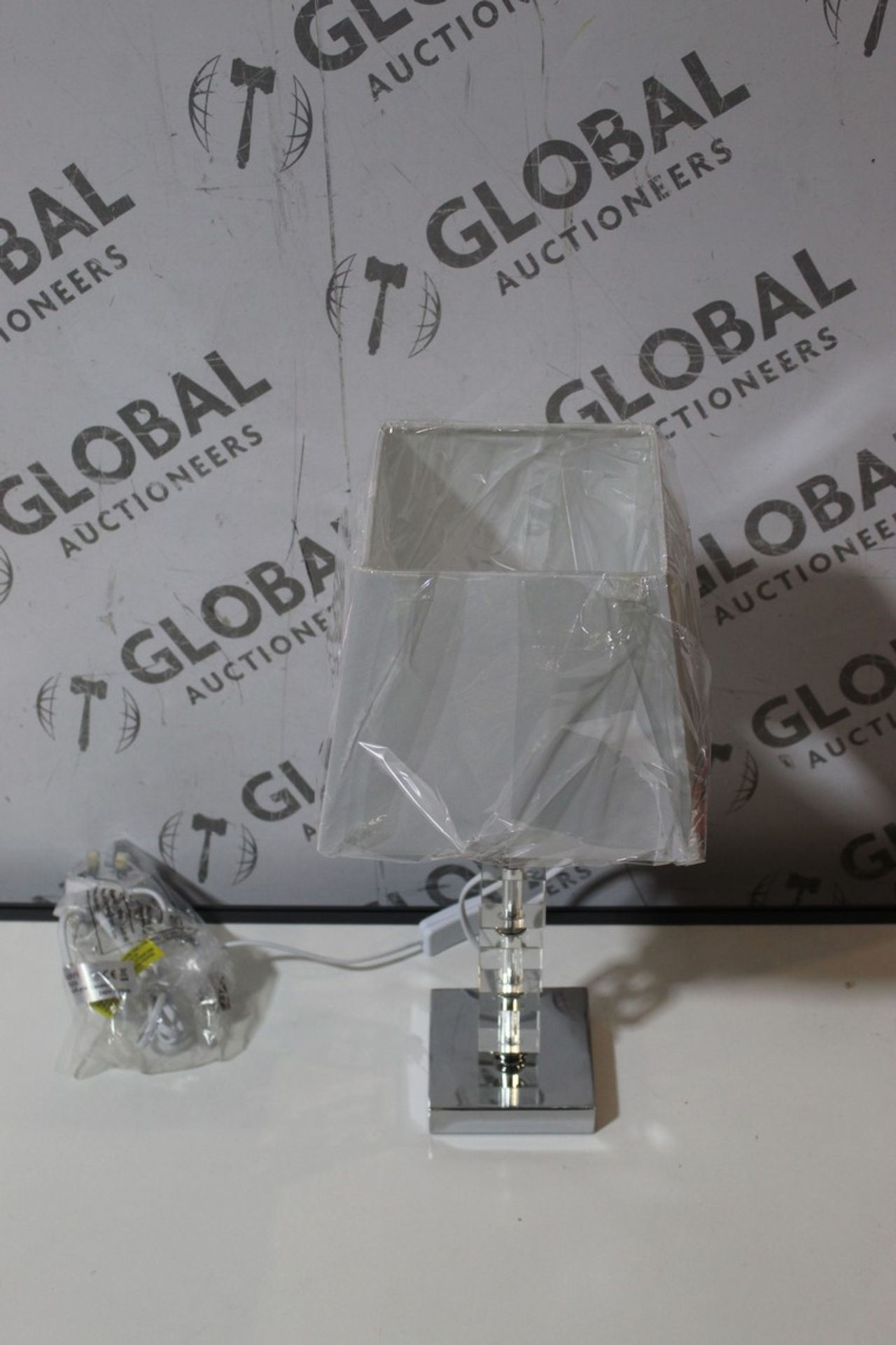 Unboxed Crystal Block Table Lamp - Image 2 of 2