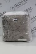 Loft 25 Grey Crushed Velvet Pouffe