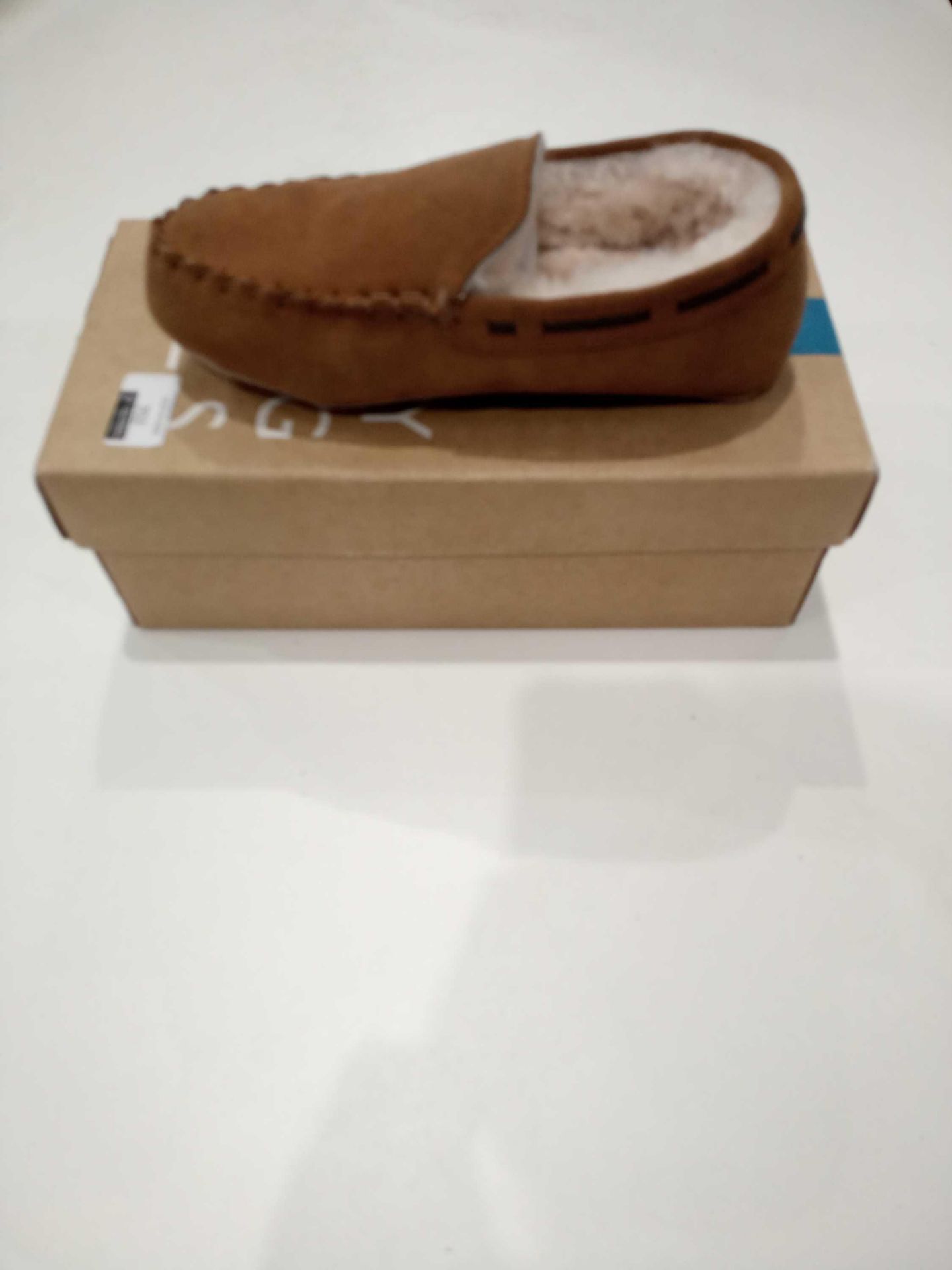 Boxed John Lewis Ladies Brown Suede Slipper