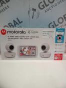 Box Motorola 5 Inch Video Baby Monitor With Remote Pan Tilt And Zoom To Camera Set