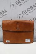 Tan Leather Messenger Bag