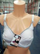 Lot To Contain 3 Packs Of 12 Hana White 1508 Laddies Bras