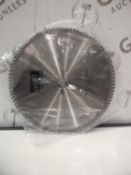 Lot To Contain 2 Silver Aluminium Cutting Saw Blades