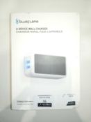 Boxed Blue Flame 2 Device Wall Charger