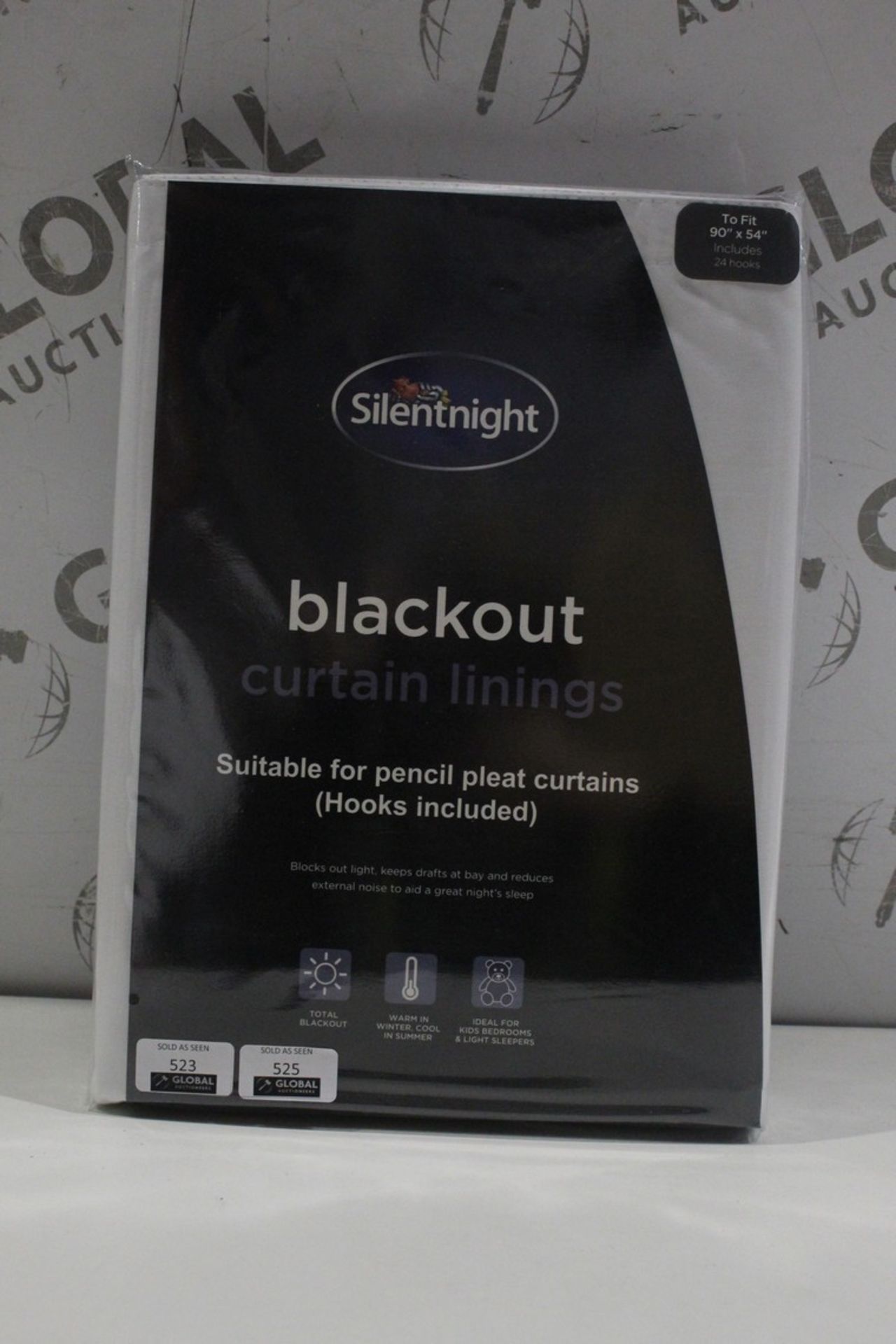 Silent Night 90X54 Inch Blackout Curtain Linings