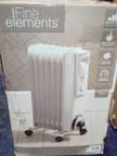 Boxed Fine Elements 1500W Oil Filled Radiator