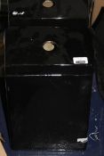 Lot To Contain 2 Black Ceramic Toliet Basin