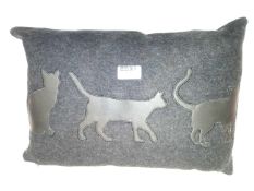 Lot To Contain 2 Black Cat Cushions