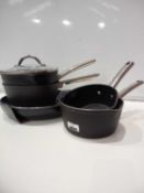 Unboxed Lot To Contain 5 Assorted George Home Non Stick Pans Combined Rrp£80