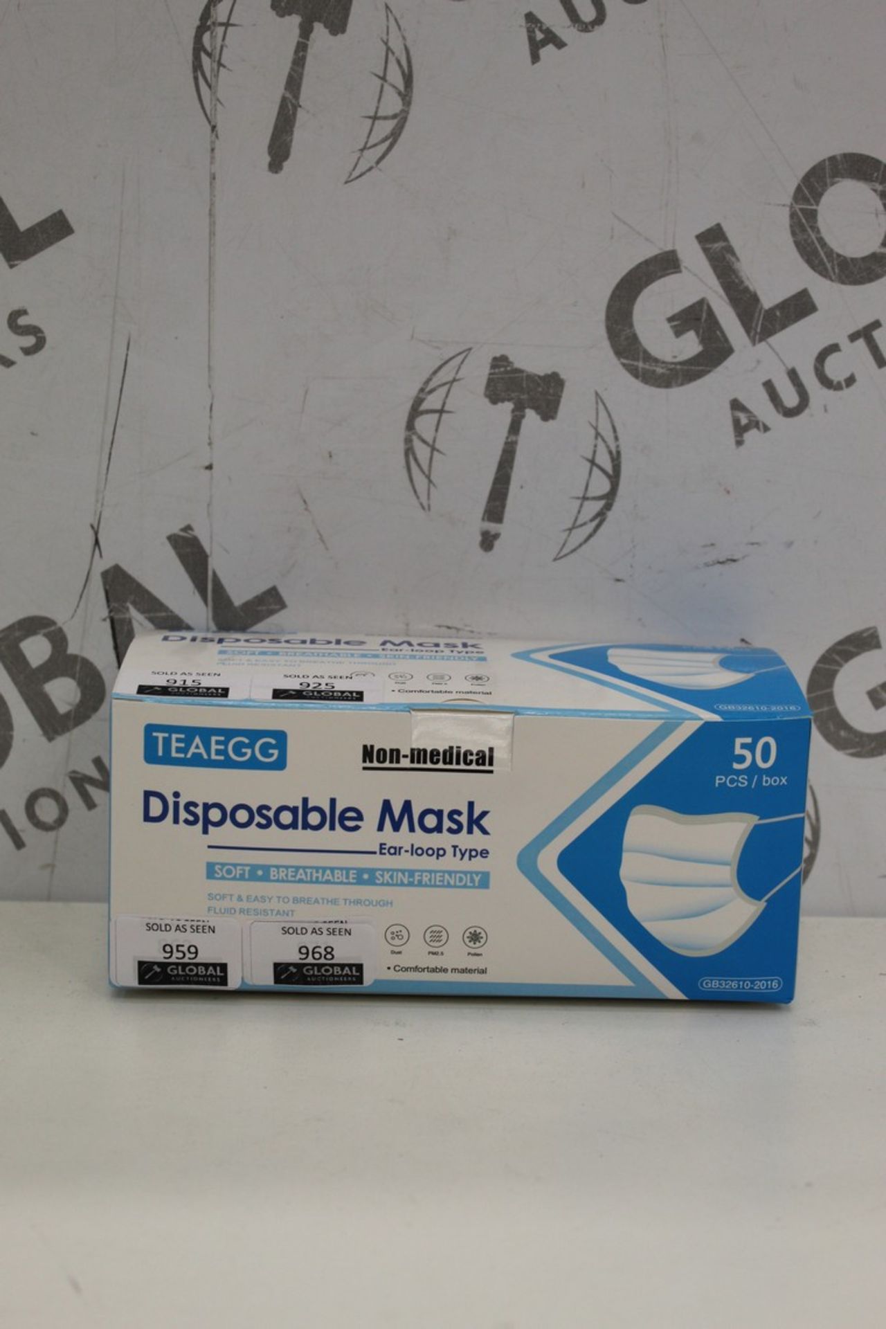 Boxed 3 Ply Non Medical Disposable Soft Breathable Skin Friendly Ear Loop Type Mask