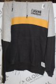 Lot To Contain 2 Ijeans Grey Black And Yellow Jumper