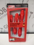 Lot To Contain 3 New 5 Piece Insulated Screwdriver Sets
