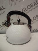 Unboxed White Stove Top Kettle